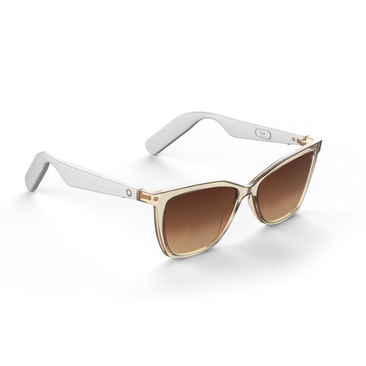 Smart Glasses for Women Bluetooth Smart Eyewear with UV400 Polarized Lenses Open Ear Speakers & Microphone Millennia (Standard)