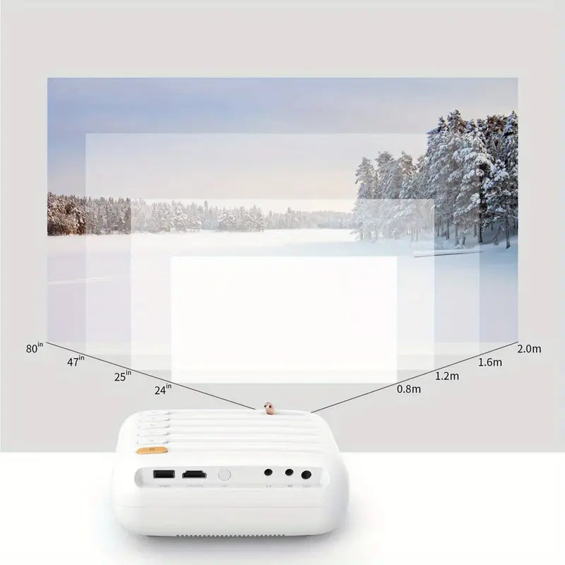 Mini Projector V1 HD 1080P Wireless for Smartphones