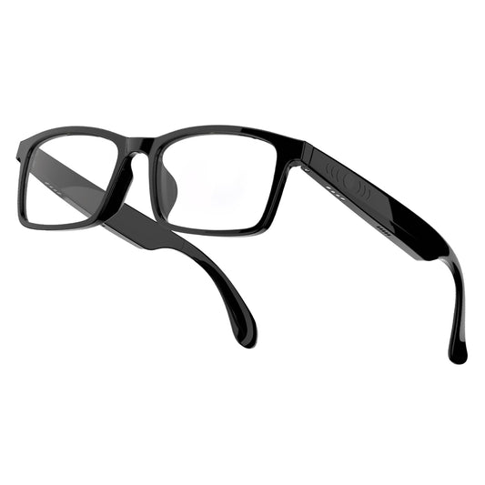 Bluetooth Audio Smart Blue Light Glasses for Men & Women Blue Light Filtering & Open Ear Sound Smart Glasses with Mic & Speakers - Touch & Voice Assistant Compatible for OfficeMusicAnswering Calls