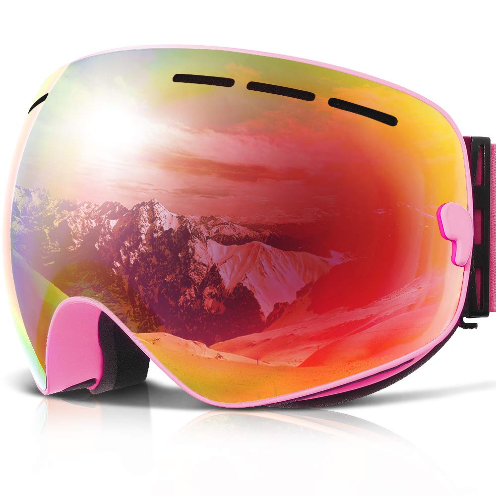 COPOZZ G1 OTG Ski & Snowboard Goggles – Pink
