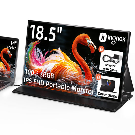 18.5 portable screen extender with speakers and smart cover