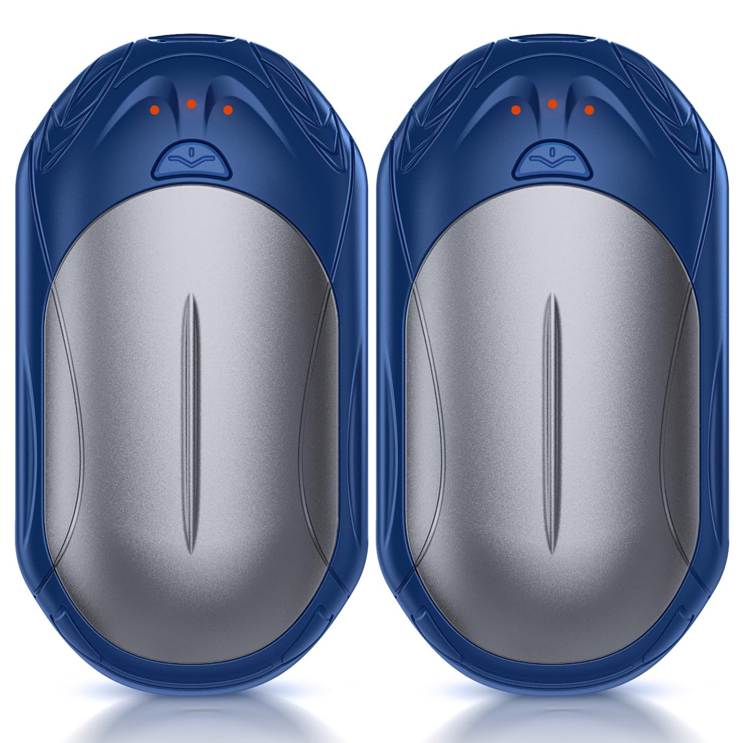 AI Hand Warmers Rechargeable 2 Pack 6000mAh Electric Hand Warmers AI Smart Chips 20Hrs Long Safe Heat Portable Pocket Heater Gifts for Christmas Outdoor Golf Hunting Camping Accessories -Blue